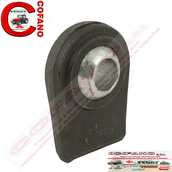 Supporto rotula piatto a saldare fianchi inclinati Ø 28.4 mm cat. 2