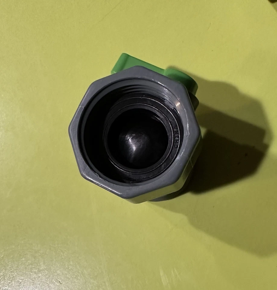 LOTE DE 12 - 3/4" Válvula de cierre Conector de manguera de jardín Plástico ABS Multiusos Foto 4 de 4