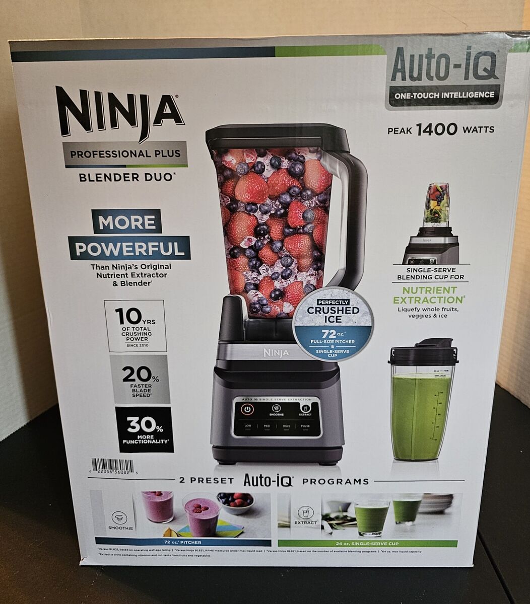 NINJA Professional Plus Blender DUO with Auto IQ BN750 30 NINJA Professional Plus Blender DUO with Auto IQ BN750 30