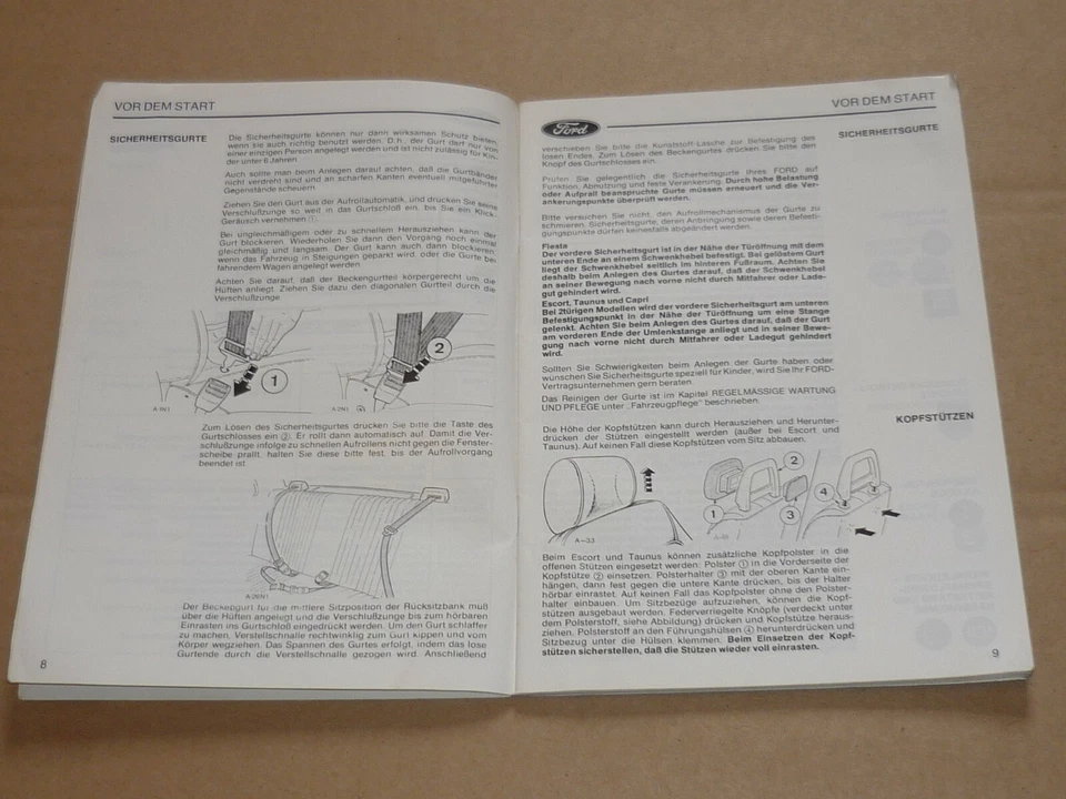 FORD 1981 Betriebsanleitung Bedienungsanleitung Handbuch - Bild 2 von 3