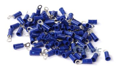 Install Bay 3MBVRT6 3M 16/14 Gauge #6 Vinyl Ring Terminals (100 Pack)