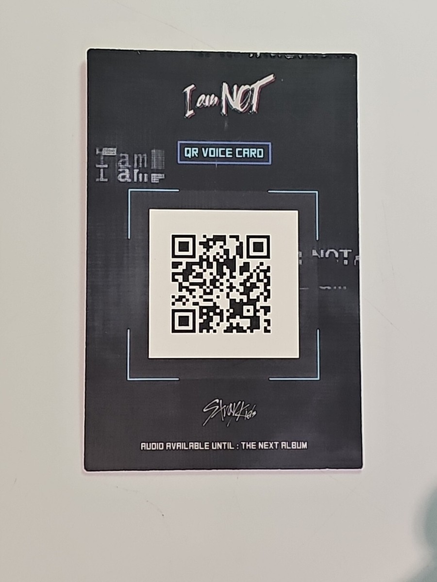 Stray Kids 激レア！I am NOT QR Voice Card STRAY KIDS I am Tour I am Not QR Voice Card Photocard