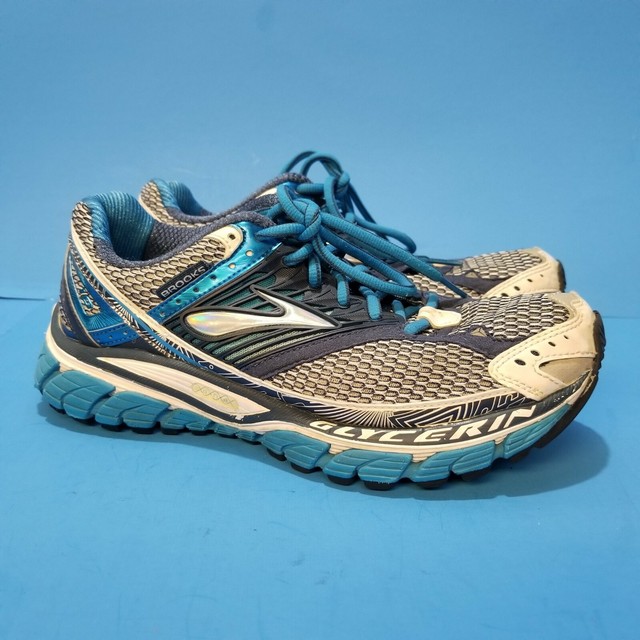 BROOKS Women's Glycerin 10 Running Shoes Sneakers Size 7.5 Blue White