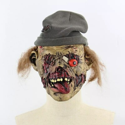 Masque Zombie En Latex Pour Halloween – Effet Terrifiant Réaliste – Pour Adultes, Cosplay, Maison Hantée, Théâtre