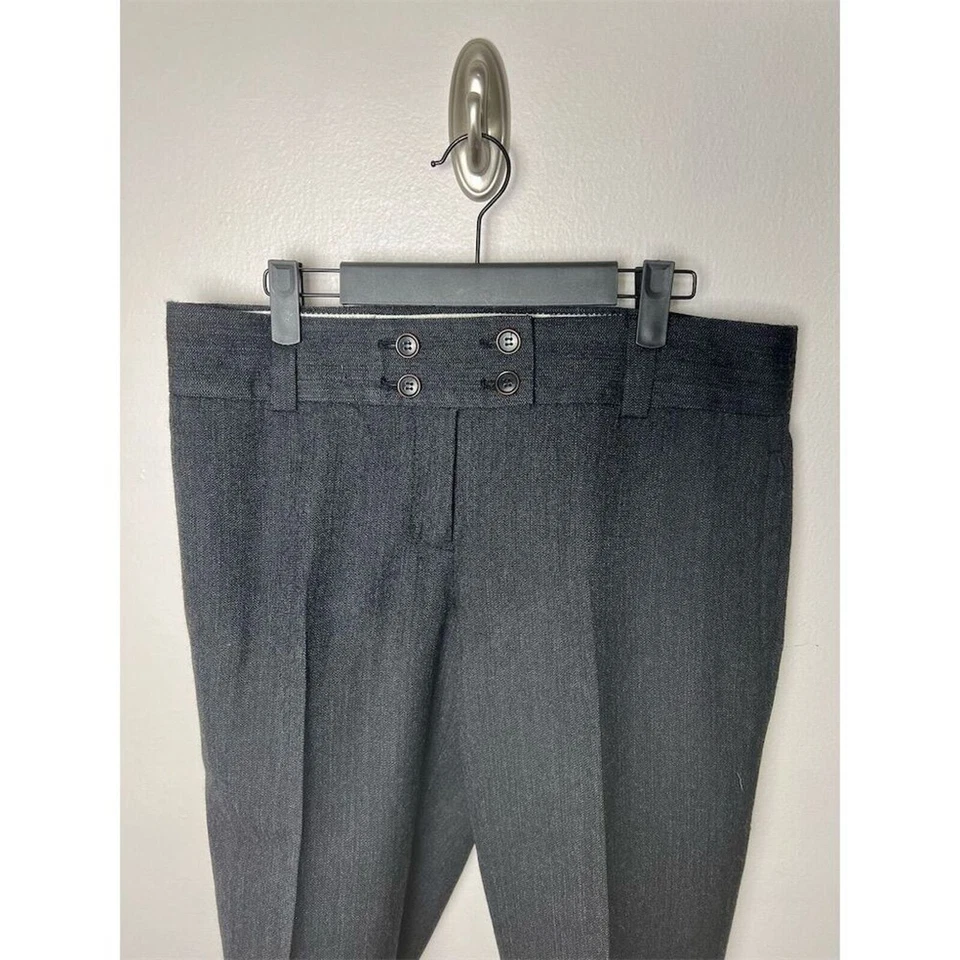 Pantalones de vestir capri grises vintage para mujer J.Crew talla 8 mezcla de lana pierna recta Foto 2 de 4