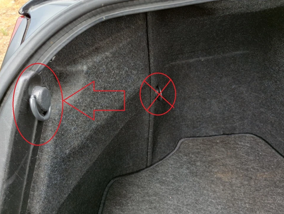 Red de carga de malla estilo sobre maletero para INFINITI M35 M35h M37 M45 M56 2003-2013 Foto 4 de 4