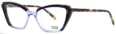 OGI Wisp NVY Navy Tortoise Womens Cat Eye Full Rim Eyeglasses 53-15-142 B:36 B