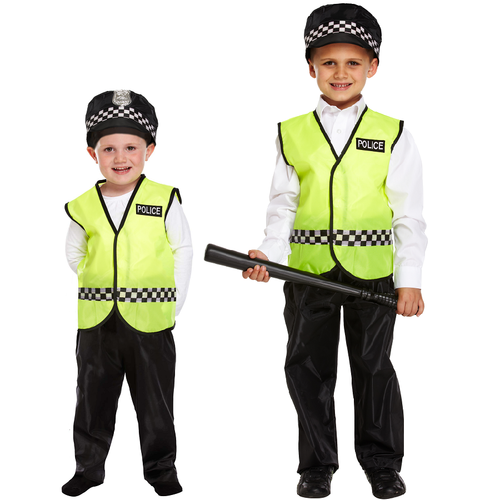 Childs Policeman Fancy Dress Costume Childrens Toddler Police Man Outfit New eBay