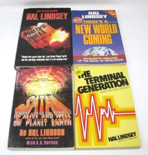 Lot 4 Hal Lindsey Books Satan New World Coming Planet Earth Terminal Generation