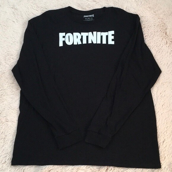 Fortnite Epic Games 'Fortnite' Black 2XL Long Sleeve Shirt. MAD Engine, Inc. NEW