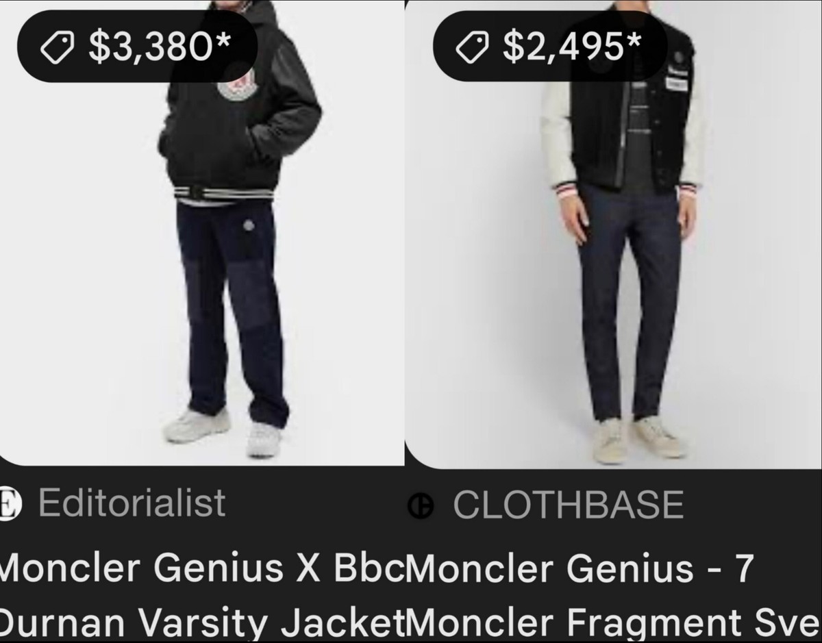 3K Moncler Fragment 2019 Unisex Genius Varsity Bomber Jacket 1 2 4 6 Men Women S View 5