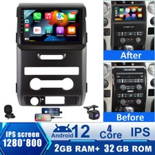 For Ford F150 2009-2012 Apple Carplay Android 12 Car Stereo Radio WiFi GPS