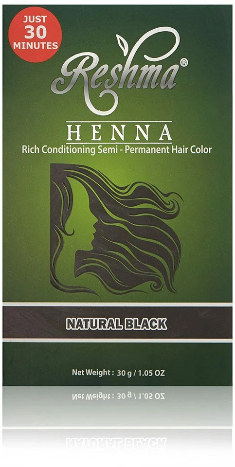 Polvo de henna Reshma Beauty 30 minutos ¡Elige entre 7 colores diferentes! Paquete nuevo Foto 2 de 3