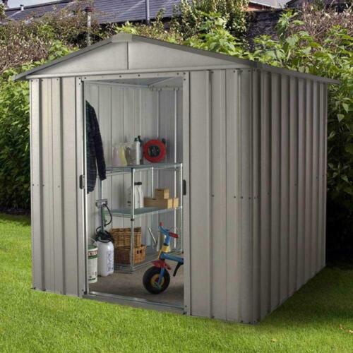 Garden Shed 6 x 8ft Yardmaster Apex Zinc Deluxe Metal Assembly Service Available