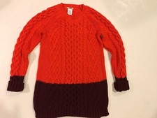 EUC PRE-OWNED GIRLS CREWCUTS CABLE KNIT SWEATER SZ-12