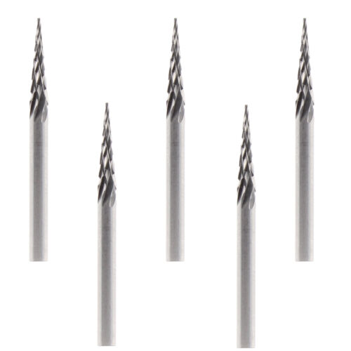  5x VHM shaft cutter 0.5mm milling pins cutter engraving for Dremel proxxon accessories - Picture 1 of 3
