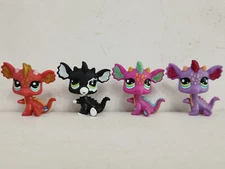 4pcs/lot Littlest Pet Shop Dragon #2484#2663#2660ooak  kid toy