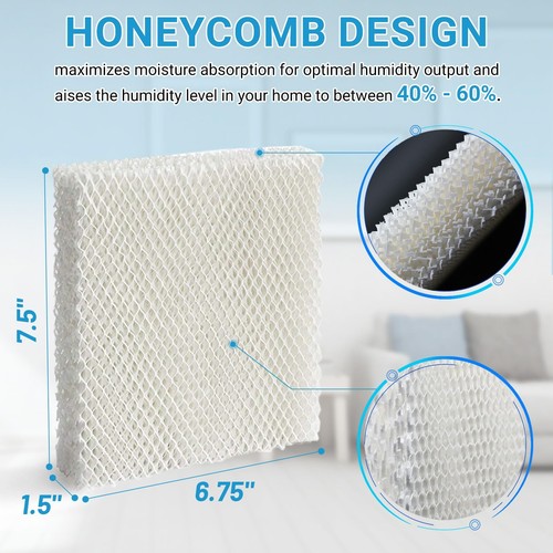 Lemige 6 Pack Humidifier Wicking Filters Compatible with Honeywell HEV615/HE... - Picture 4 of 7