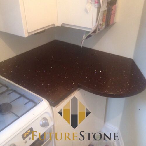 Brown Quartz Kitchen Worktop | All colours available | Sample - Picture 1 of 7