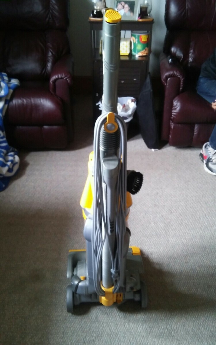 Dyson Yellow Vacuum Cleaner Root Cyclone DCO7 Powers Up Brush Won