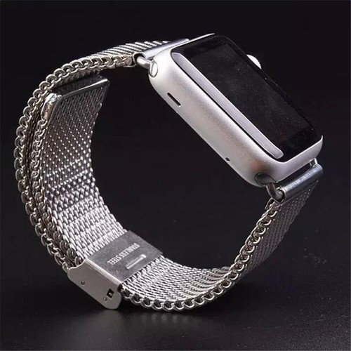Correa de bucle milanés de acero inoxidable para Apple Watch Series 7 6 5 4 3 - Imagen 17 de 23