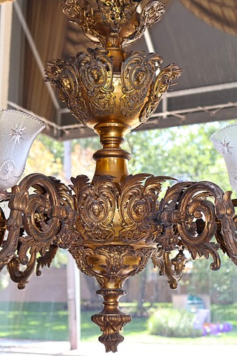 19th Century Bronze Gasolier Gas Chandelier Attributed to Cornelius and Baker - Picture 6 of 15