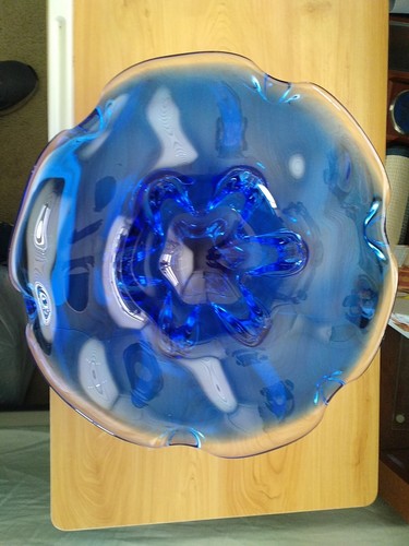 Skrdlovice oder Chribska Glashütte Josef Hospodka Böhmisch Tschechische Kunst Glasschale - Bild 12 von 23