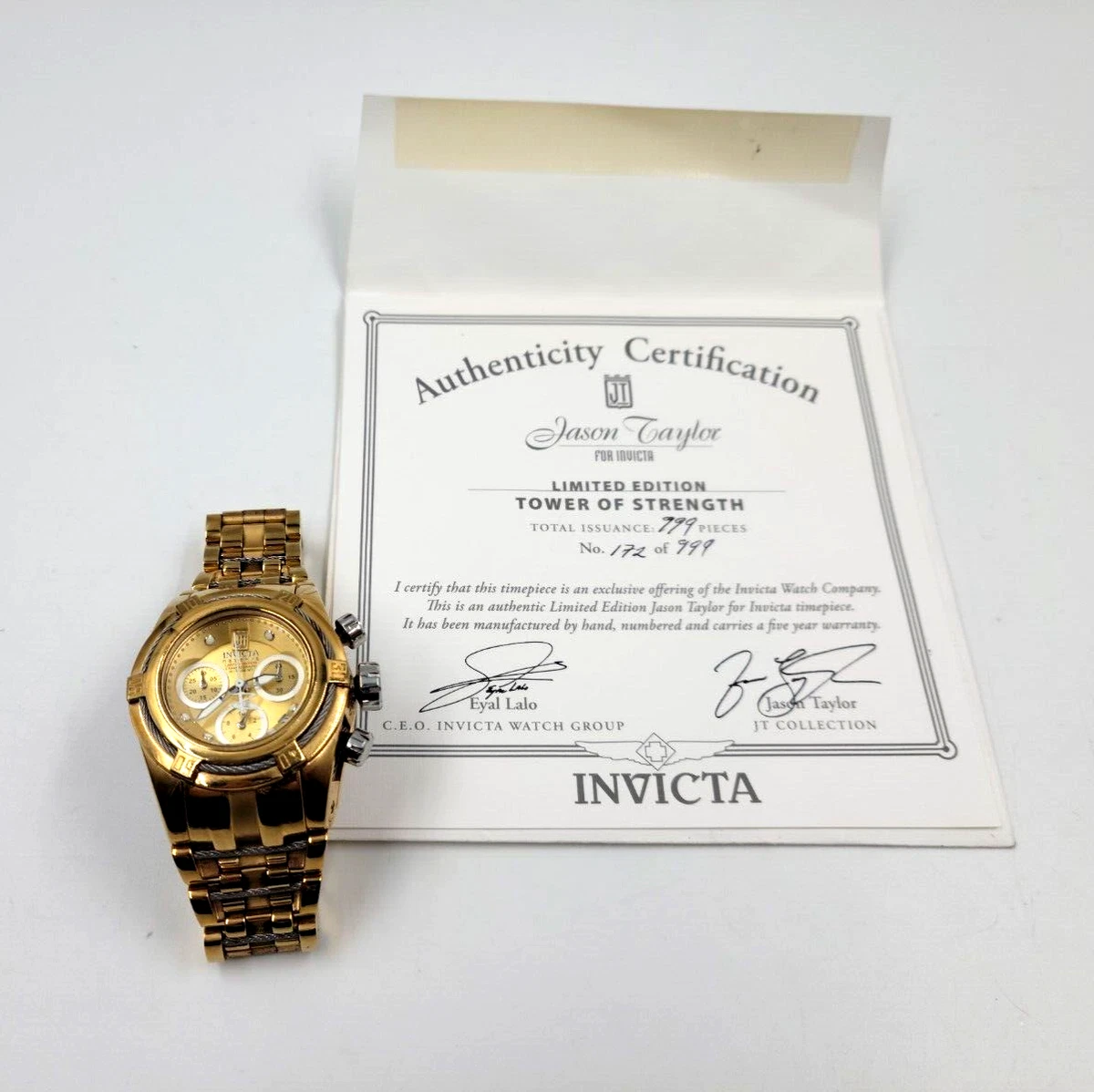 Invicta Reserve Limited Edition 172 of 999 Jason Taylor Tower Of Strength