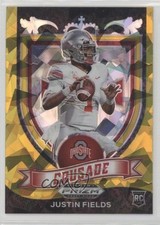 2021 Panini Prizm Draft Picks Crusade Gold Ice Prizm Justin Fields #163 0a21