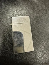 Scripto Lighter Vintage  Butane Cigarette  Silver Tone Made in USA