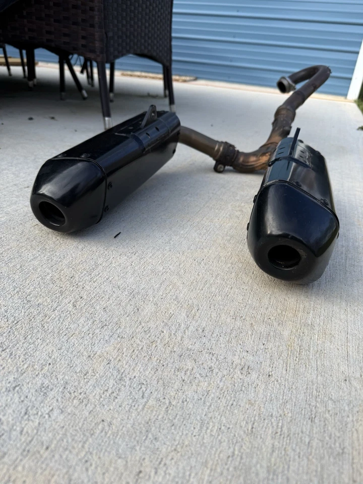 2015 - 2017 OEM Honda CRF250R CRF 250 R COMPLETO Cabeçalho de Escape Silenciador Duplo - Imagem 4 de 4