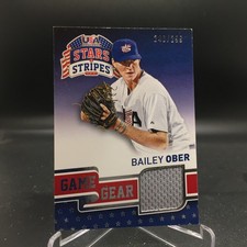 Bailey Ober 2015 USA Stars & Stripes Game Gear Materials 11 #/299 Twins EX