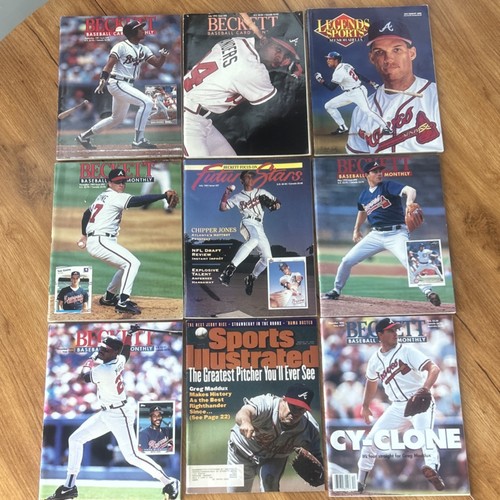 Atlanta Braves 1990s Dynasty Magazine Lot 9 Maddux Chipper Jones Justice Glavine