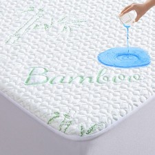 GOONIK Full Size Bamboo Viscose Waterproof Mattress Protector Breathable