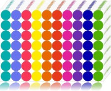 1400 PCS Colored Dot Stickers Round Color Coding Labels Classroom Must Haves,