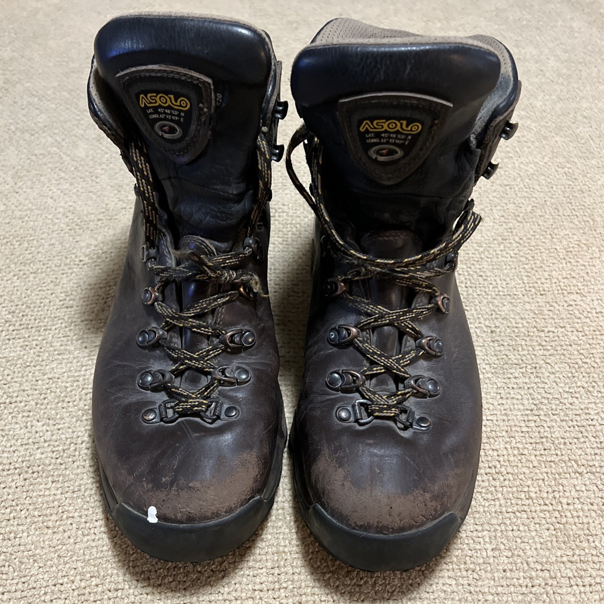 ASOLO TPS 520 GTX Hiking Backpacking Brown Leather Boots  display picture 1