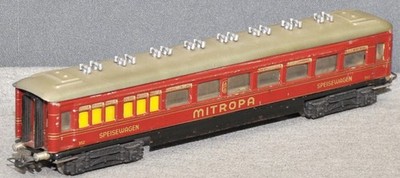 Märklin 352 .5 D-Zug-Speisewagen  Mitropa  rot  22,5 cm  von 1947 sehr gut d  H0