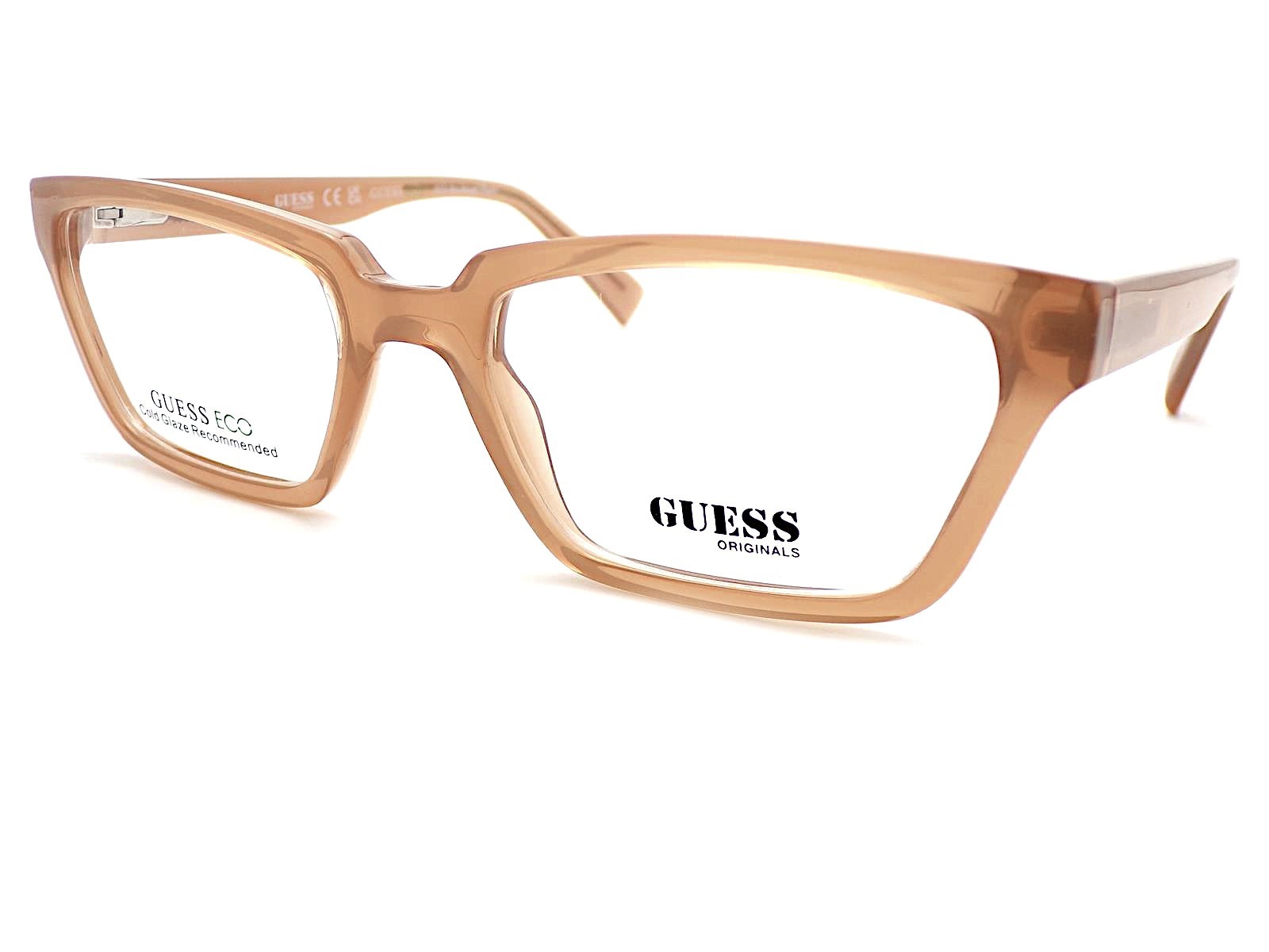 Guess Glasses Frame Women's Crystal Beige 54mm RX Eyeglasses GU8280 057
