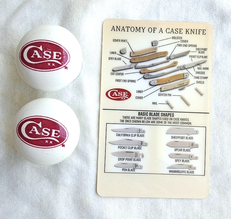 Two Case Drawer Pulls with a Case Knife Info Card.