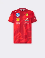 Scuderia Ferrari F1 Las Vegas Team Tee Shirt Red