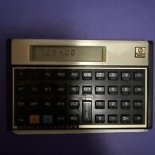 Vintage Hewlett Packard HP 12C Financial Calculator with Case