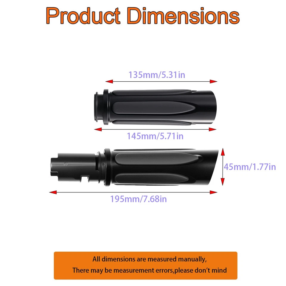 1 Empuñaduras totalmente negras compatibles para Harley Touring 2024 2025 Road Glide 117 121 Foto 4 de 4