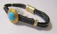 ViVI Circle of Life Bracelet Magnetic Closure NWT $30 Genuine Stone Turquoise7.5