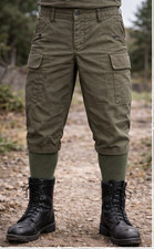 NEUWARE ORIGINAL 1989 BUNDESWEHR KNIEBUNDHOSE MOLESKIN 3/4 BW J&Auml;GERHOSE Gr. 13