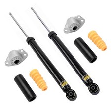 2x STOßDÄMPFER +DOMLAGER +PROTECTION-KIT HINTEN FÜR 2010–2018 6Q0513025AJ 9N 6R
