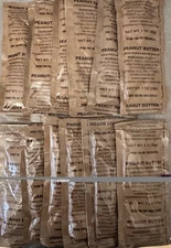 MRE Military (12) Peanut Butter...S303 