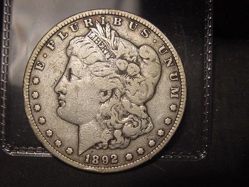 1892-S MORGAN DOLLAR F + VF NICE PQ ORIGINAL POPULAR DATE SHIPS FREE