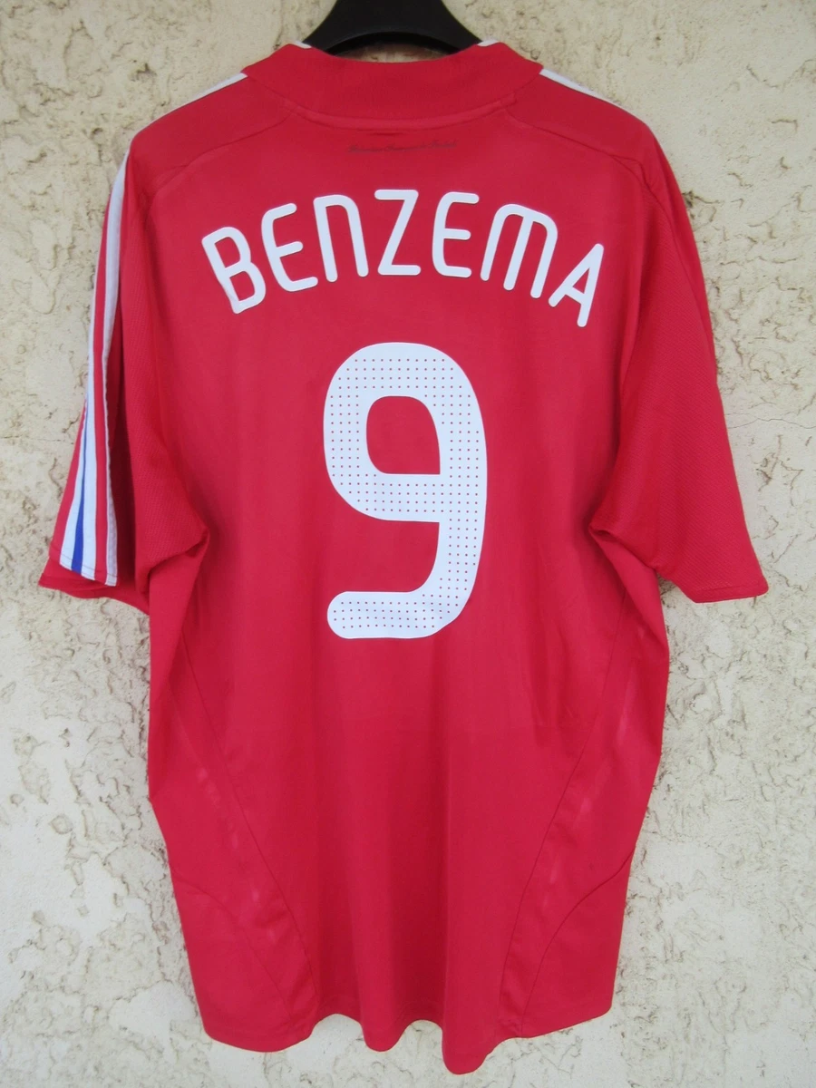 Maillot équipe de France vintage extérieur N°9 BENZEMA 2008
