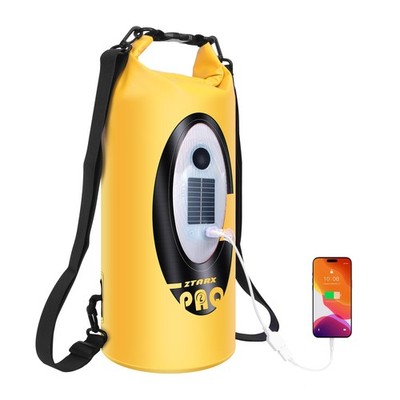Solar/Battery Powered Multi-Functional Backpack with Bluetooth Speaker,IP66 W...