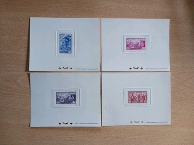 Algerie Lot De 4 Bloc - Feuillets De Luxe Au Profit Des Sinistrés D'Orleanville. - Photo 1/2